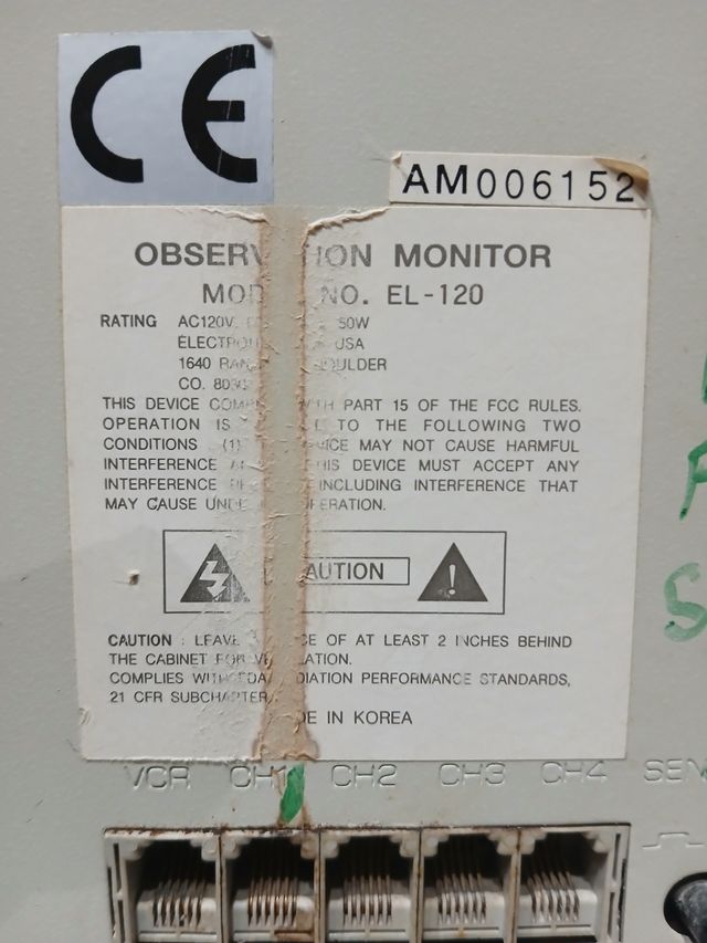 Monitor CRT vigilancia - Monitor + camara y cable