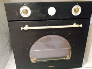 Horno Zanussi vintage negro perfecto estado 
