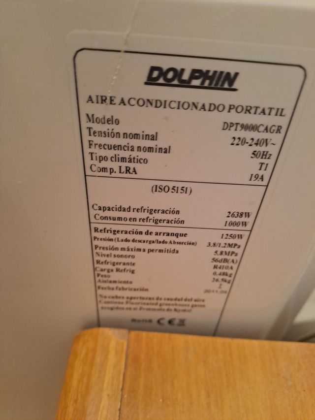 Aire acondicionado portátil Dolphin blanco