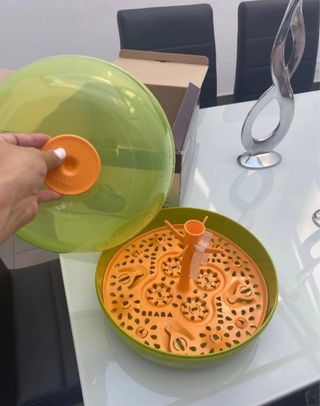 Esterilizador biberones - Verde y naranja