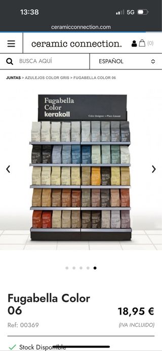 Fugabella Color 06 - kerakoll 3kg cada saco