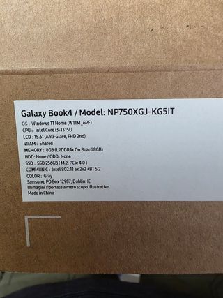 Samsung Galaxy Book 4 - Notebook Grigio
