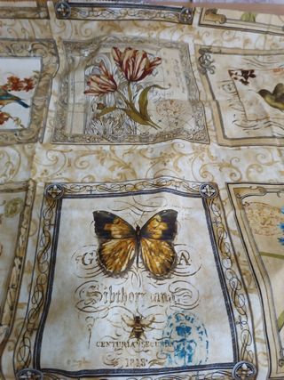 Tela estampada floral vintage