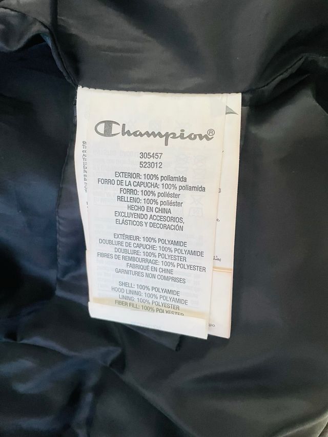 Cazadora Champion niño talla 9-10