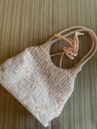 Bolso fiesta rosa palo - ideal eventos
