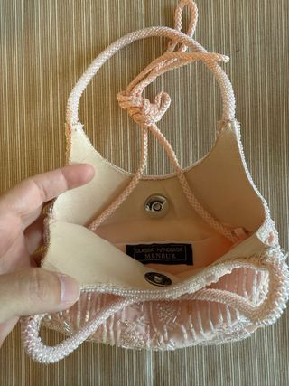 Bolso fiesta rosa palo - ideal eventos