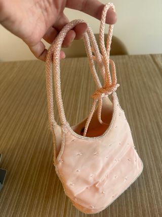 Bolso fiesta rosa palo - ideal eventos