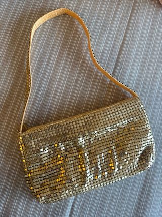Bolso Fiesta Dorado Metalizado