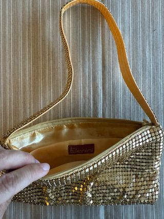 Bolso Fiesta Dorado Metalizado