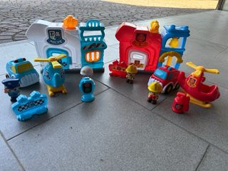 Set Gioco Polizia e pompieri: Veicoli & Personaggi