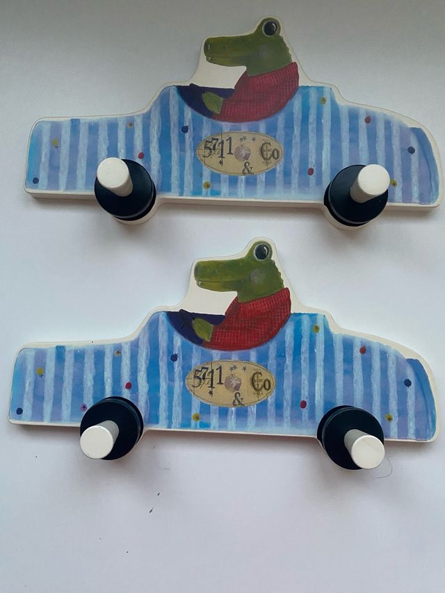 Colgadores cocodrilo coche - 2uds