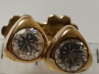 Pendientes oro macizo 18k circonitas