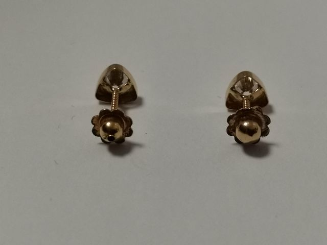 Pendientes oro macizo 18k circonitas