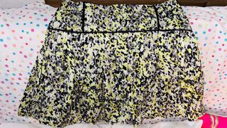 Falda estampada negra y amarilla MORGAN.