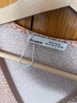 Vestido flores beige-blanco