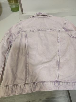 Chaqueta vaquera morada niña