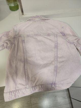 Chaqueta vaquera morada niña
