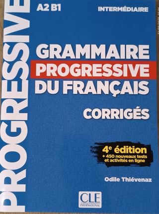 Grammaire progressive intermédiaire corrigés 4è...