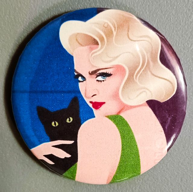 SPILLA MADONNA GATTO NERO