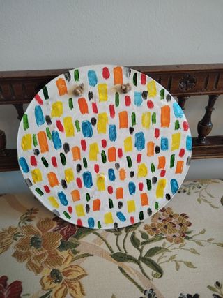 Piastra Ceramica Decorativa Multicolore
