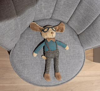 2 Peluches: Reno & Perro - Pareja muñecos de trapo