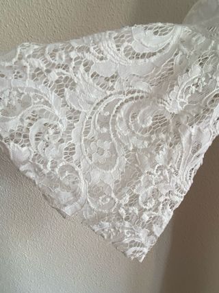 Vestido novia encaje blanco
