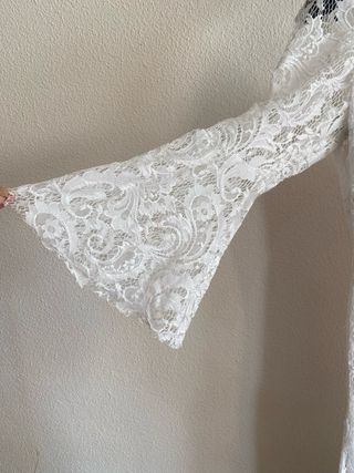 Vestido novia encaje blanco