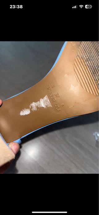 Sandalias tacón azul Primark