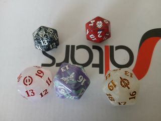 5 Dados D20 Magic: The Gathering