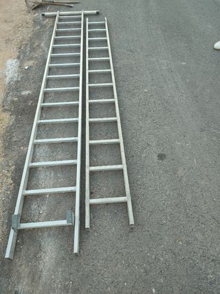 Escaleras aluminio - 2 unidades