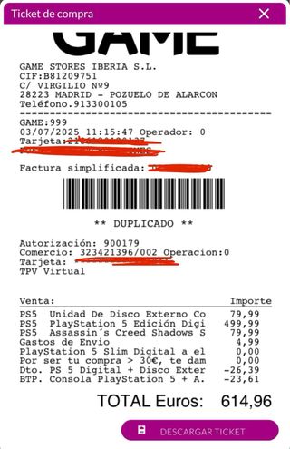 PS5 Slim Blanca + Assassin's Creed Shadows