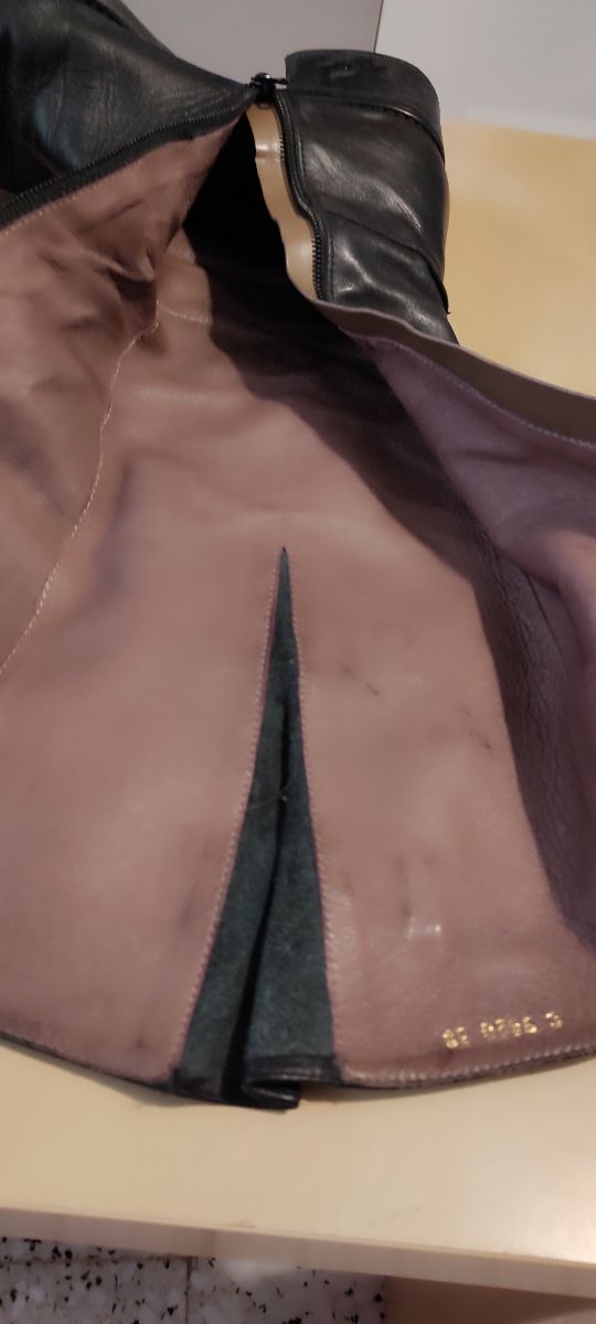 Botas altas negras de cuero wonders