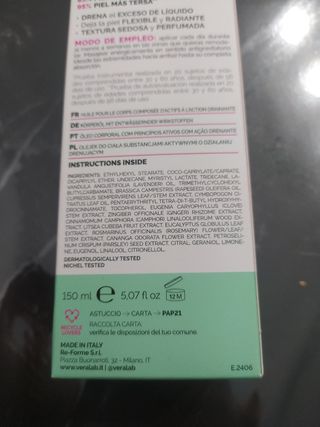 Olio Corpo Reshaper VERALAB