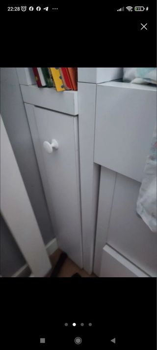 Cama nido con cajones - Blanca