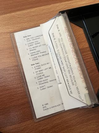 K7 Elvis Presley - Are You Lonesome Tonight