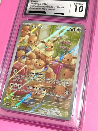 Pokemon Eevee Gradeada 10 Mint