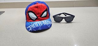 Gorra y gafas Spiderman