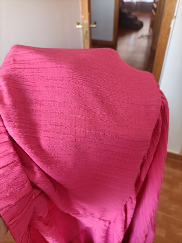 Pantalón ancho fucsia verano