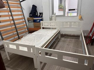 2 cunas infantiles blancas