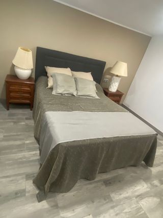 conjunto cabecero, mesitas, canapé abatible y colc