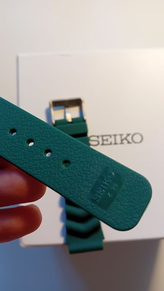 Correa válida para Seiko 20mm verde