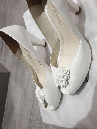 Zapatos novia Doriami blancos