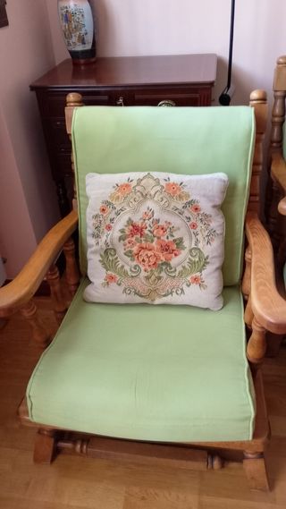 Sofá y sillones de roble - vintage