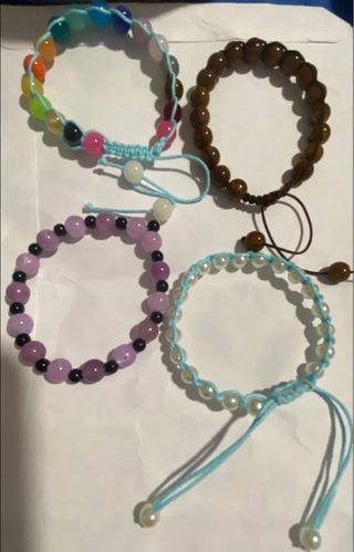 Pulseras de piedras - 4 unidades