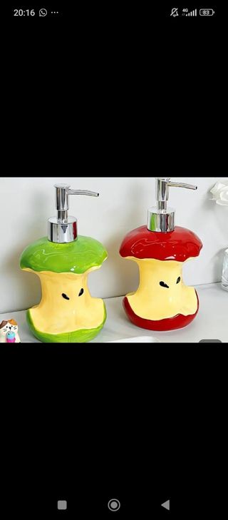 2 Dispenser Sapone a Forma di Mela