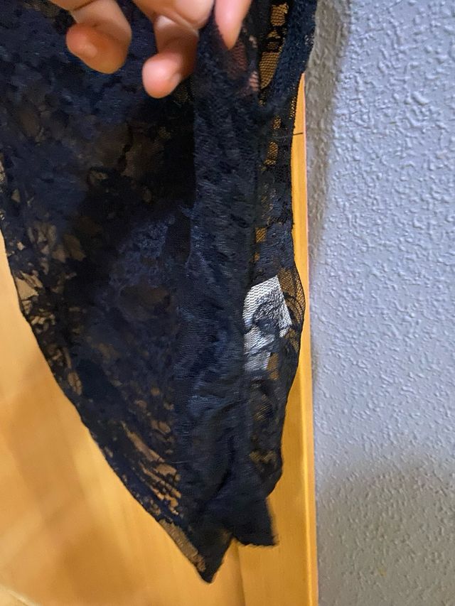 Camiseta Negra Encaje