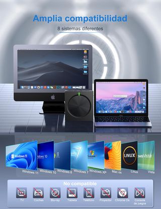 ✨ - Lector grabadora CD/DVD externo portátil USB