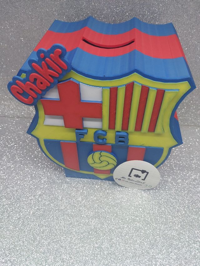 Hucha FC Barcelona 3D personalizada