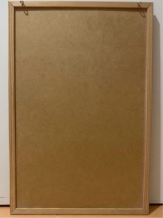 Pizarra negra con marco madera