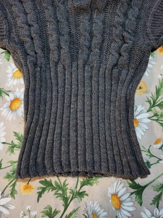 Chaleco lana gris
